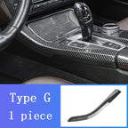 LHD For BMW 5 Series F10 F11 carbon fiber central armrest box cover storage box gear position panel decoration cover auto parts