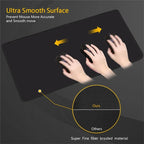 Mouse Pad Edge White P-Pokemons Psyduck Gamers Decoracion Desk Mat Mousepad Laptop Gaming Accessories Varmilo Keyboard Carpet