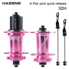 Hassns Cube Pro 7 32/24 Hole mtb Rear K7 Noisy Hub 4 Bearing 6 Pawl 120 Click Bicycle Cube Suitable For 7/8/9/10/11/12 Speeds