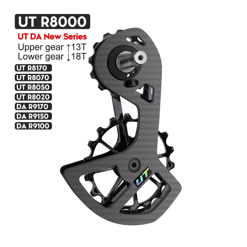 LTWOO UT Bicycle Ceramic Bearing Carbon Fiber Jockey Pulley Wheel Set Rear Derailleurs Guide For 105 5800 6800 Ultegra DURA ACE
