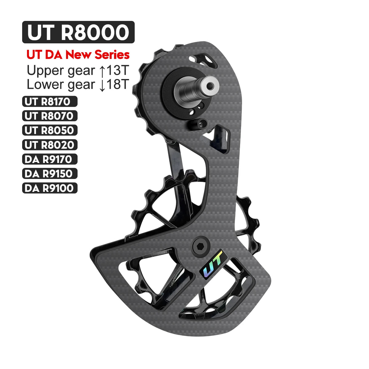 LTWOO UT Bicycle Ceramic Bearing Carbon Fiber Jockey Pulley Wheel Set Rear Derailleurs Guide For 105 5800 6800 Ultegra DURA ACE