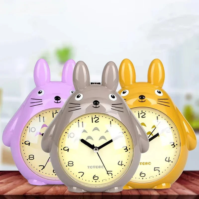 3 Years Warranty Cartoon Cat Alarm Clock Lovely Children Desk Christmas Gift Student Pendulum Jewelry