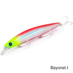 TSURINOYA 4PCS Ultra Long Casting Saltwater Sinking Minnow Sea Fishing Lure BAYONET 135mm 26.4g Seabass Mackerel Hard Bait