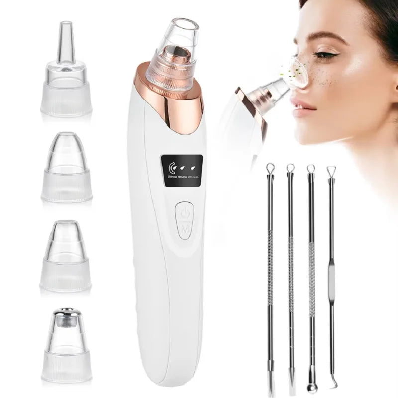 3 Suction Mode Blackhead Remover Face Cleansing Beauty Machine Dead Skin Remover Face Vacuum Blackhead Removal Skin Care Tool