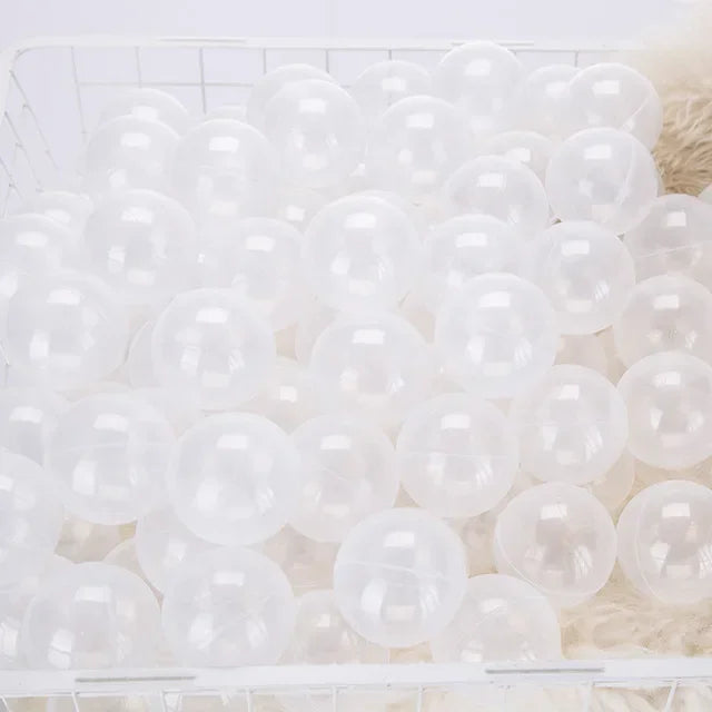 100 Pcs Eco-friendly Colorful Ball Pit Soft Plastic Ocean Ball Water Pool Ocean Wave Ball Outdoor Toys For Children Kids Baby