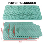 Bathroom anti-slip mat silicone world PVC shower anti-fall mat dolphin massage suction cup floor mat with drainage hole