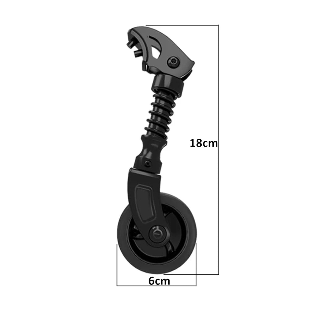 Folding Bicycle Support Landing Gear Bicycle Third Wheel Easy Wheel Boost Assist Wheel Push  K3 Plus D5 D7  Bicycle Accessories