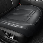 1PCS Nappa Leather Car Seat Cover Full Wrap Bottom Car Seat Cushion Durable Anti-Slip Driver Car Seat Protector Accessories