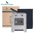 Boundless Voyage Titanium Camping Stove Portable Wood Burning Stove Multi-Fuels Stove for Outdoor Backpacking Hiking BBQ