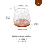 Thicked Chair Leg Protector Silicone Anti-Slip Furniture Pads Scratch-proof Leg Cover Noise Prevention Chair Cap Floor Protector