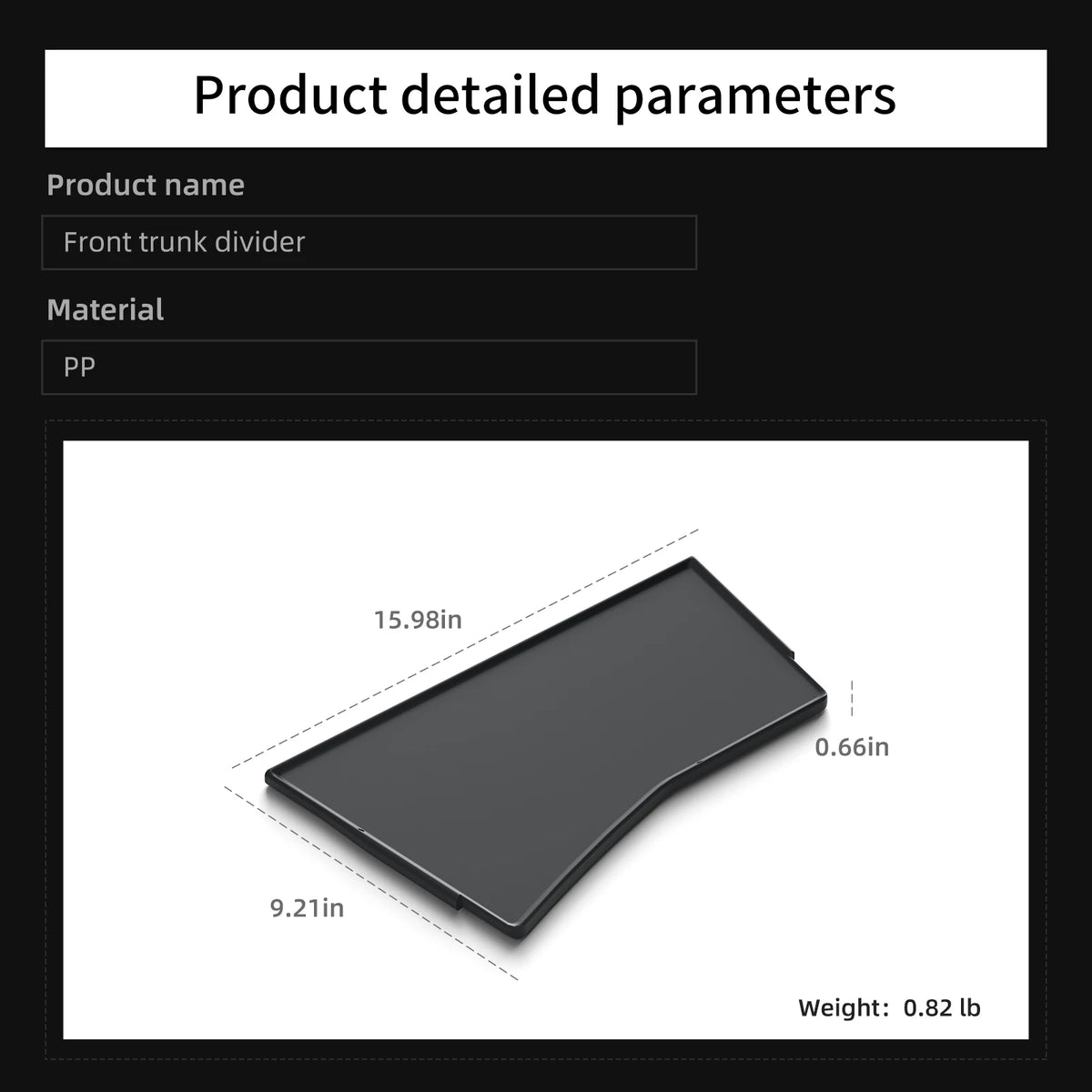 for Tesla Model Y Launch 2025 2026 Juniper Car Front Trunk Interval Combination Partition Front Spare Box Organizer Accessories