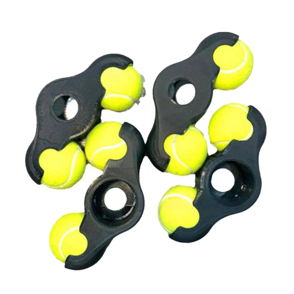 Indoor 4Pcs 8 Tennis Balls Cycling Bike Foot Pads for Wahoo Kickr Core Fitness Bike Shock Absorbing Floor Protector Rocker Balls