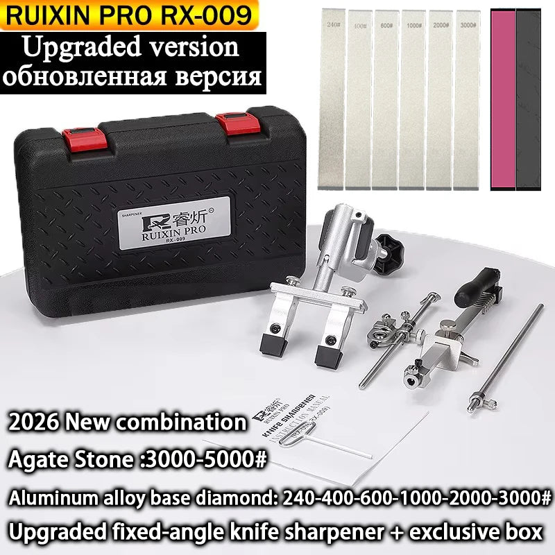 RUIXIN PRO RX 009 Fixed Angle Knife Sharpener Machine Professional Diamond Bar Sharpening Stone Grinding Whetstone Kitchen Tools