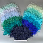 Ostrich Feathers Trim 13-18CM 5-7inch Feather Plumes Ribbon Selvage For DIY Wedding Dress Decoration Crafts Accessories
