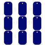 100Pcs Dog Tag Military Pet Id Tags Aluminum Name Pendant Blank Dog Tags Personalized Customized Dog Tag