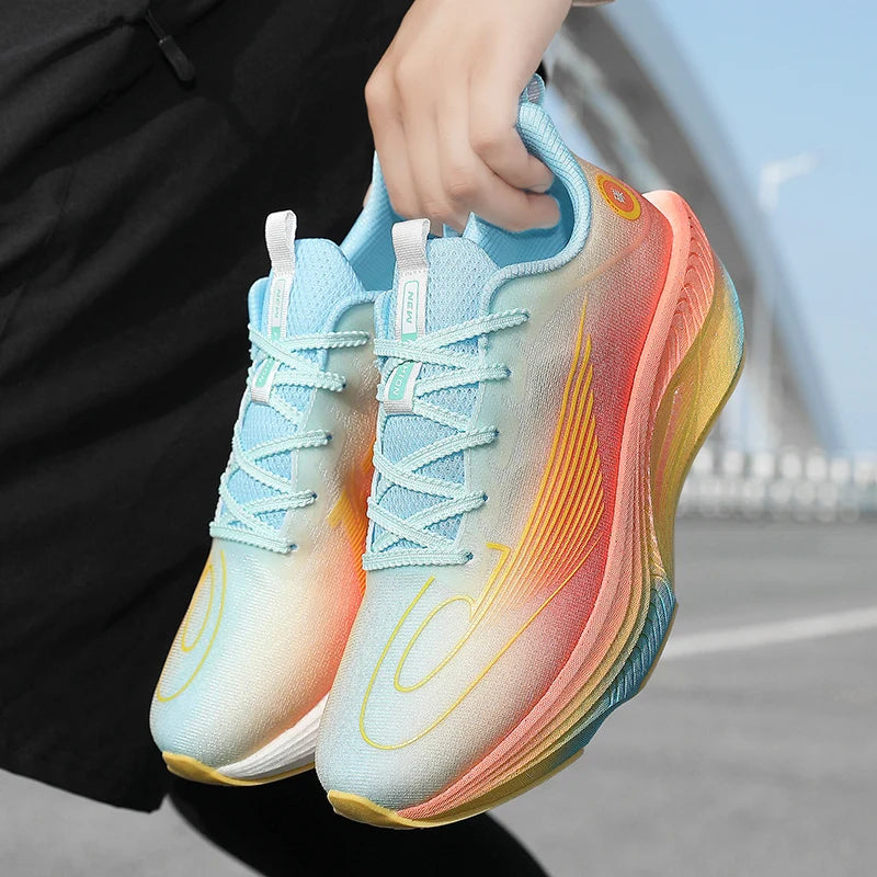 Couple Running Shoes,breathable Mesh Shoes, Ultra-light Cushioning Carbon Plate Running Shoes, Casual and Versatile Sports Shoes