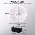 Replacement Activated Carbon Filter set 4/8/12pcs for Cat Water Drinking Fountain Replaced Filters Flower Pet Dog Round Fountain