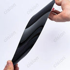 10x Carbon Fiber Black Car Window Door Column B C Pillar Post Cover Trim for Toyota RAV4 XA50 2019-2022 Mirror Effect PC Sticker