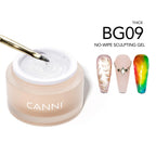 10g CANNI 3D PVC Sculpting Gel Pearly White Clear Non-Stick Hand Easy Shaping Sculpting Carving Soak Off UV LED Nail Manicure