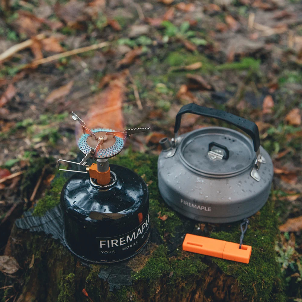 Fire Maple FMS-116T Outdoor Mini Camping Stoves Gas Burner For Backpacking 48g 2300W Portable Lightweight Titanium Gas Stove