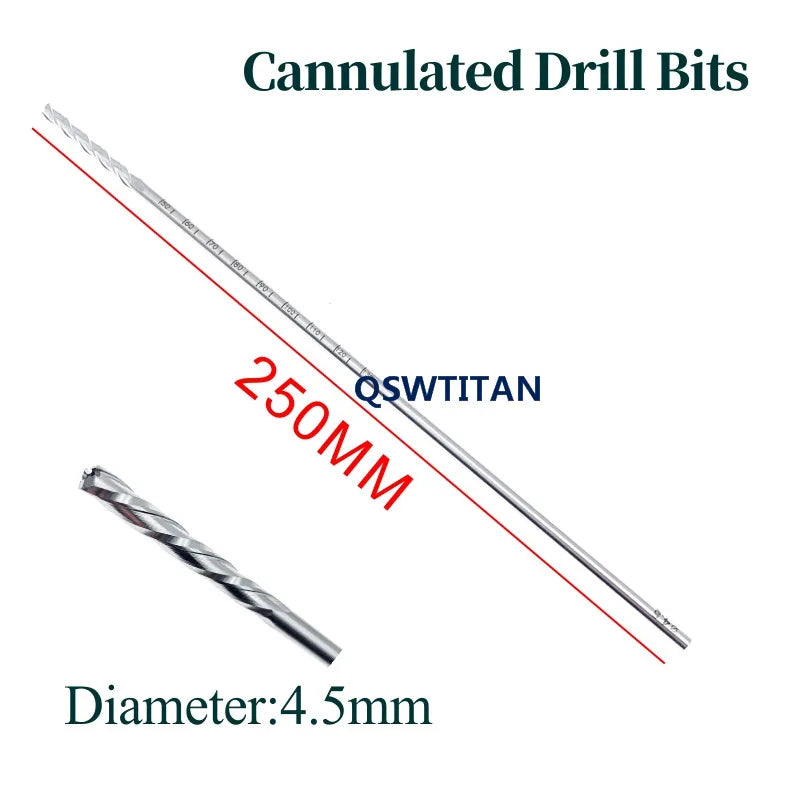 Orthopedics Cannulated Drill Bits Hollow Veterinary Orthopedics Instruments