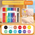 12/24/48/60/84Color Acrylic Brush Markers Set, Liquid Ink Art Acrylic Paint Markers Set for Art and DIY Craft No box