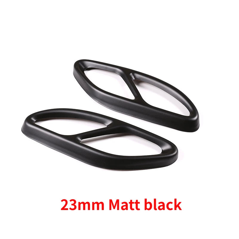 For Mercedes Benz GLC A B C E Class X253 W205 W213 W176 W177 W246 W247 2016-2019 Car Exhaust Pipe Cover Trim Car Accessories