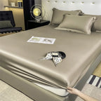 Mulberry Silk Fitted Sheet Natural Silk Bed Cover Queen King Size Bed Cover Customized Size Luxury High-End Silk Bedding Sheets