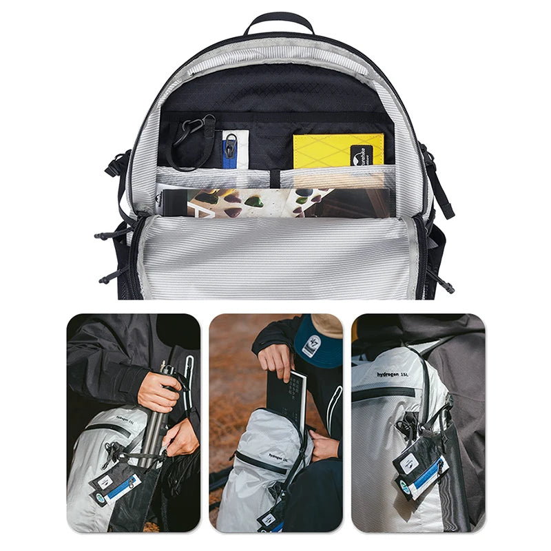 Naturehike Backpack 15L Camping Hiking Bag Outdoor Travel Trekking Backpacks Super Light Large Capacity Urban Cycling Backpack