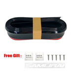 Universal Car Front Bumpers Anti Collision Strips Carbon Fiber Rubber Strip Car Front Bumper Lip for Car Lip Skirt Protector
