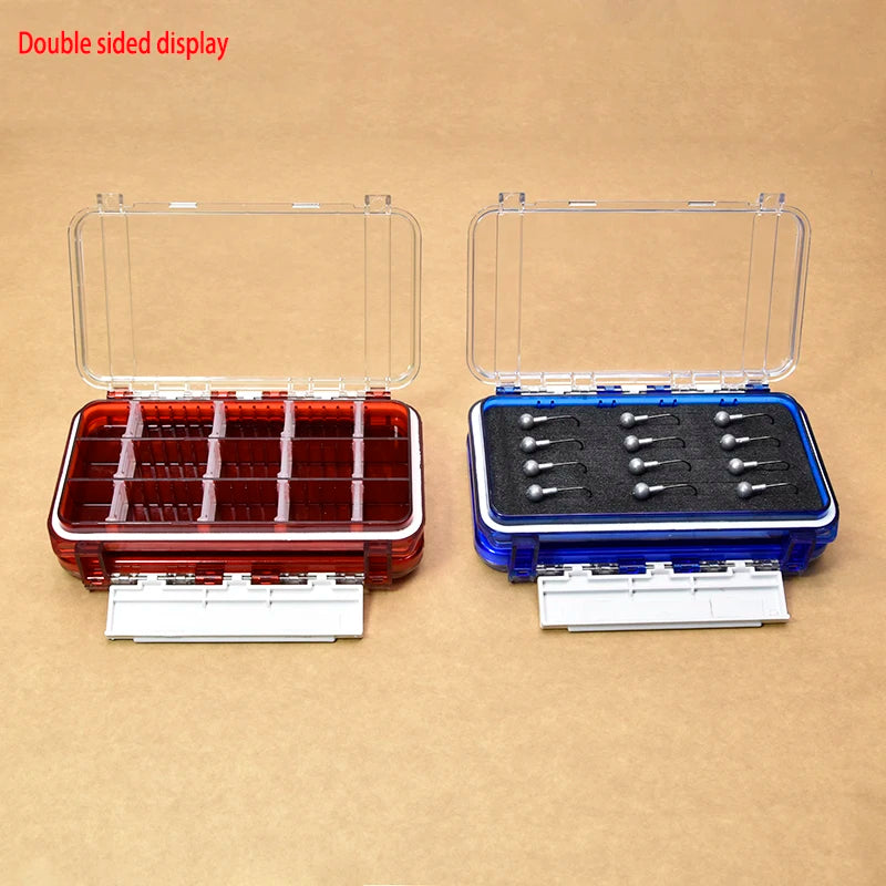 Waterproof Fishing Tackle Box Double-Sided Bait Lure Box Fish Hook Hook Up Storage Box Carp Fly Fishing Accessories Fishing Box