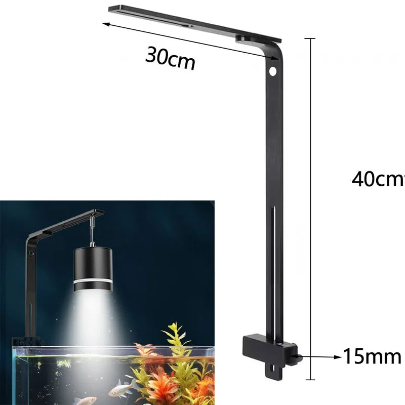 Aquarium light hanging bracket aluminum alloy rust-proof lamp holder black 5.0mm