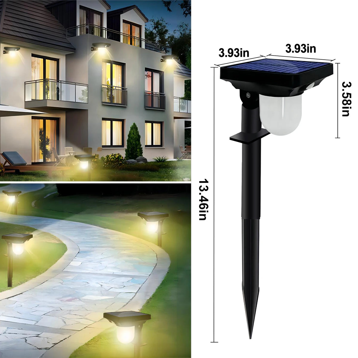 Solar lawn lamp / 2PCS