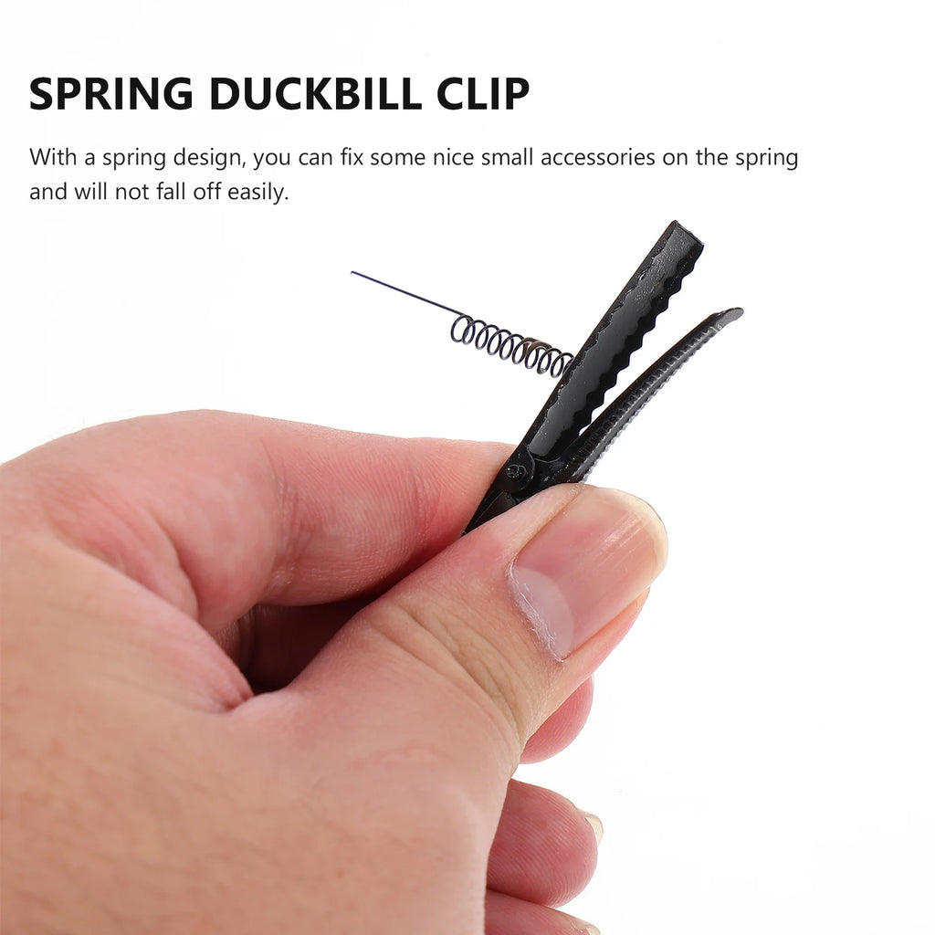 100Pcs Spring Spring Duckbill Clip Duckbill Clip Iron Hairpin Accessories Headdress Alligator Clips DIY Hair Pins