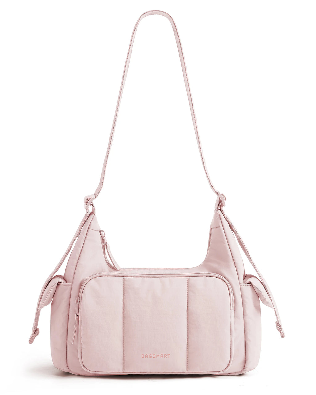 BAGSMART Nylon Material Shoulder Bag High Capacity Crossbody Messenger Bag Leisure Versatile School Shoulder Bag