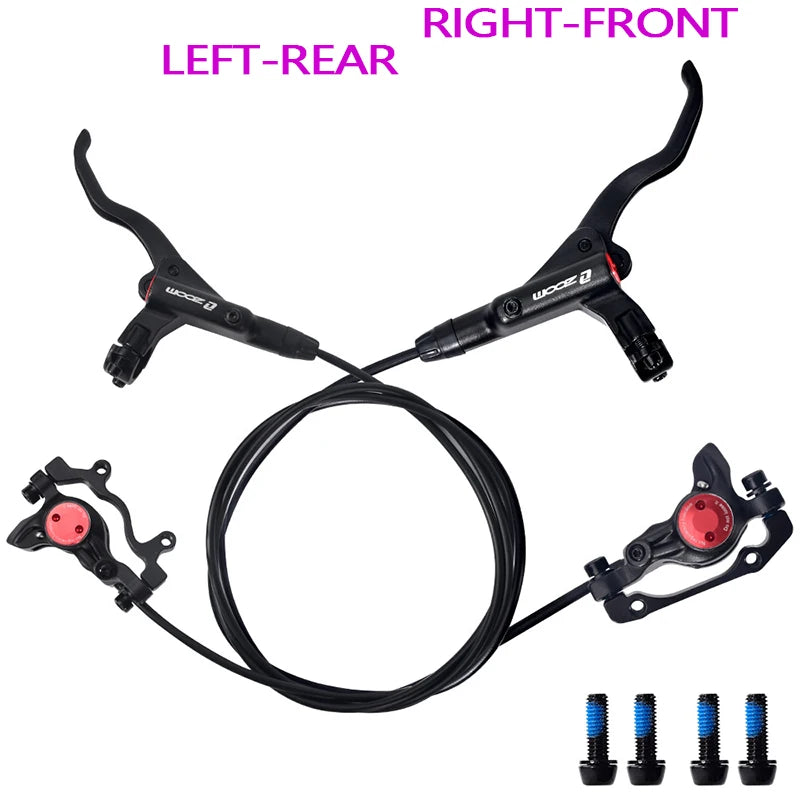 ZOOM HB-875 bicycle hydraulic disc brake set 800/1450mm bike hydraulic brakes 160mm bicycle oil pressure brake disc caliper