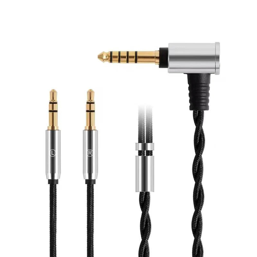 FAAEAL Replacement Cable 3.5/2.5/4.4mm Upgrade Wire For Hifiman SUNDARA Ananda HE4XX HE400SE Denon AH-D600 SONY MDR Z1R Headsets