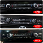 BMW 5/7 Series F07 F10 F11 F01 F02 climate control fan speed button cover set