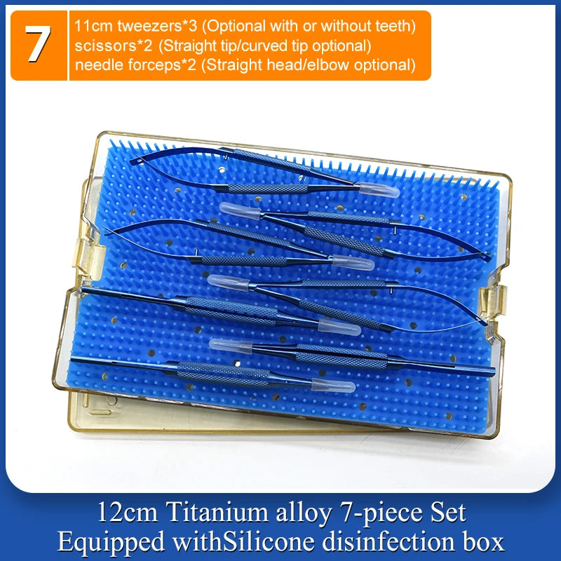 4 Pieces/set Of Ophthalmic Microsurgery Instruments 12/16/18cm Scissors+Needle Holder+tweezers Stainless Steel Surgical Tools