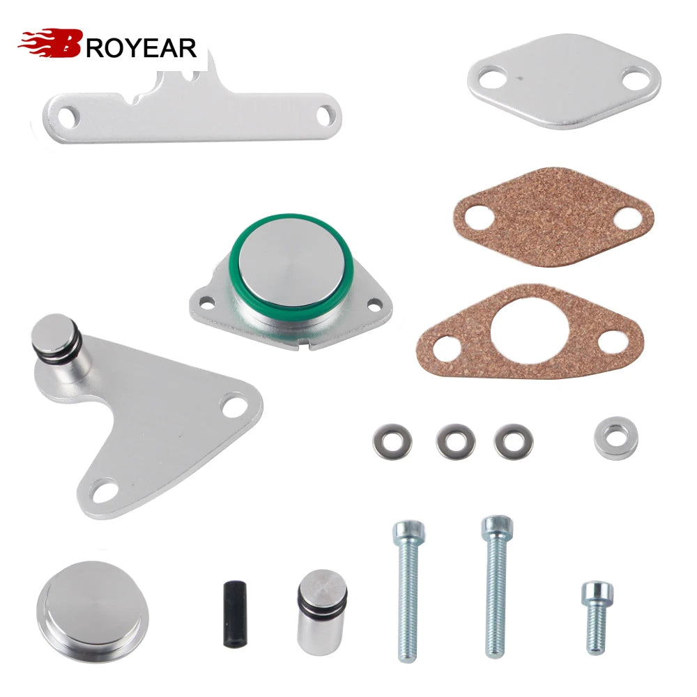 Broyear Valve Cover Gasket Kit Aluminum Silver for BMW 2.0 N47 N47S Diesel Engines