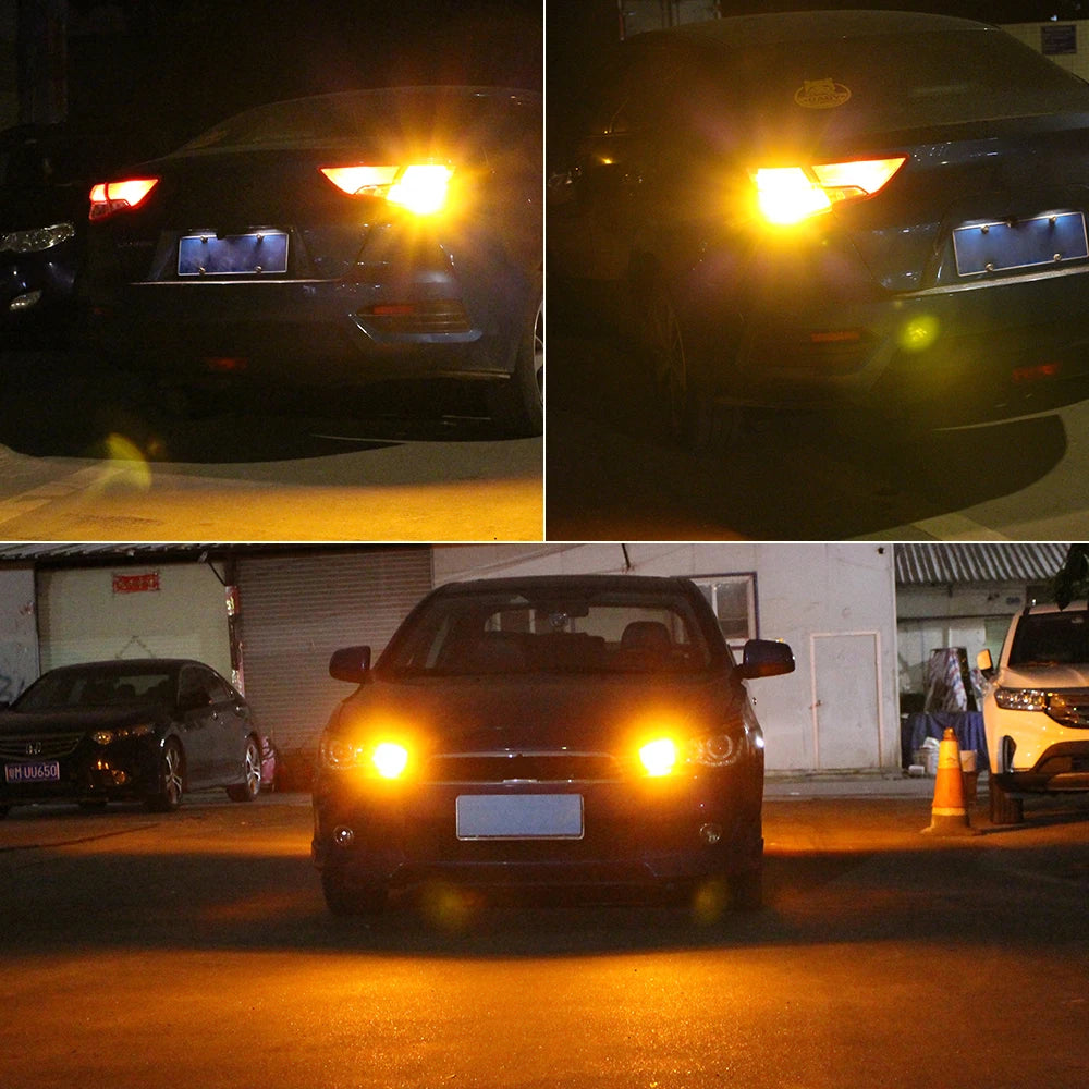 2pcs LED Turn Signal Light Blub Lamp WY21W T20 7440A For Honda Accord 7 10 Civic CR-V 1 2 3 4 Fit CR-Z FR-V HR-V Insight Legend