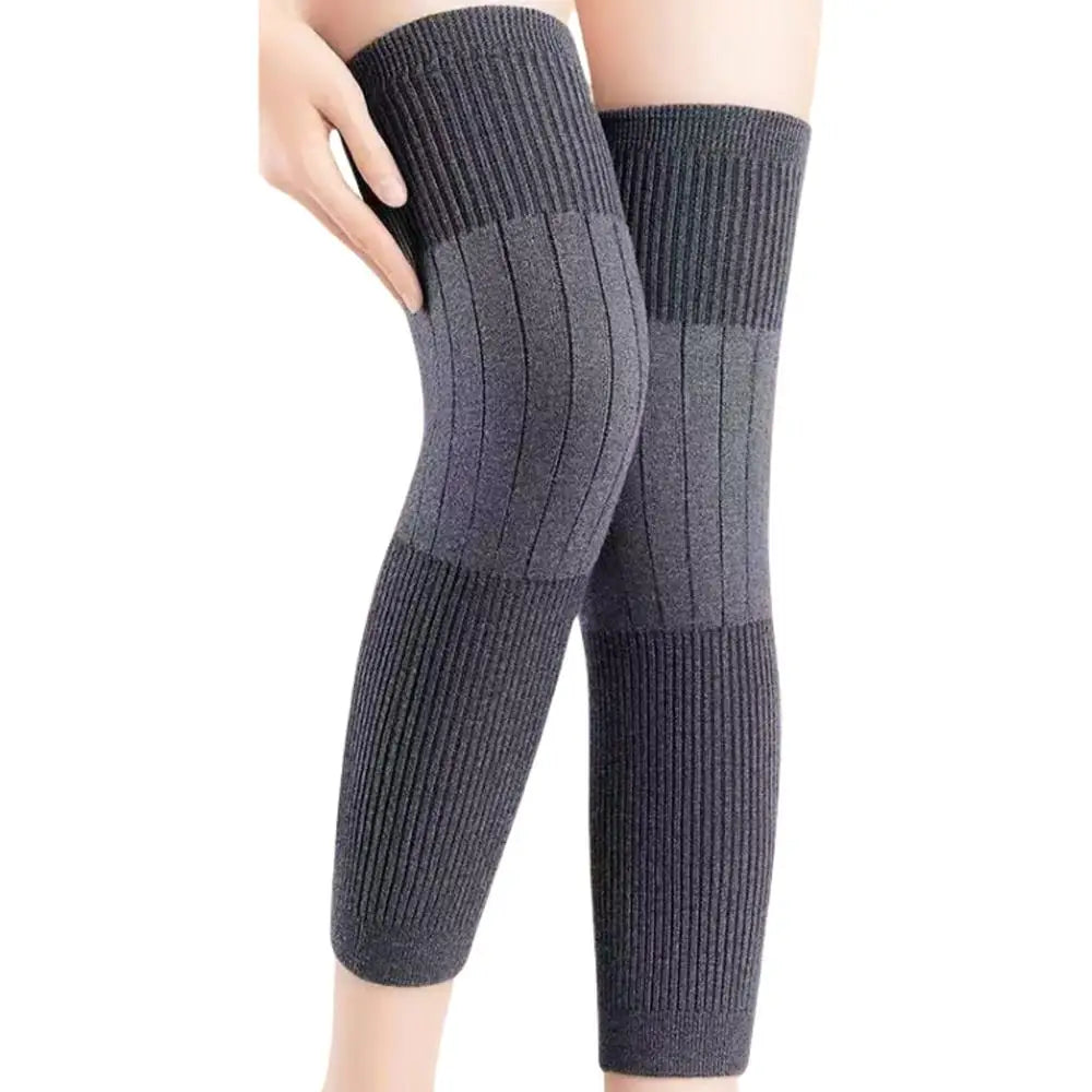 New Cashmere Wool Knee Brace Pads Women Men Cold Leg Arthritis Kneepad Winter Outdoor Sports Leg Guard Coldproof Leg Warmers