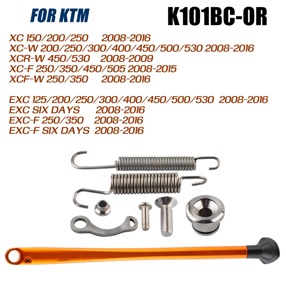 For KTM 125 150 250 300 350 450 500 530 XC XC-F XC-W XCF-W EXC EXC-F TPI Six Days 2008-2025 Motorcycle Side Stand Kickstand Kit