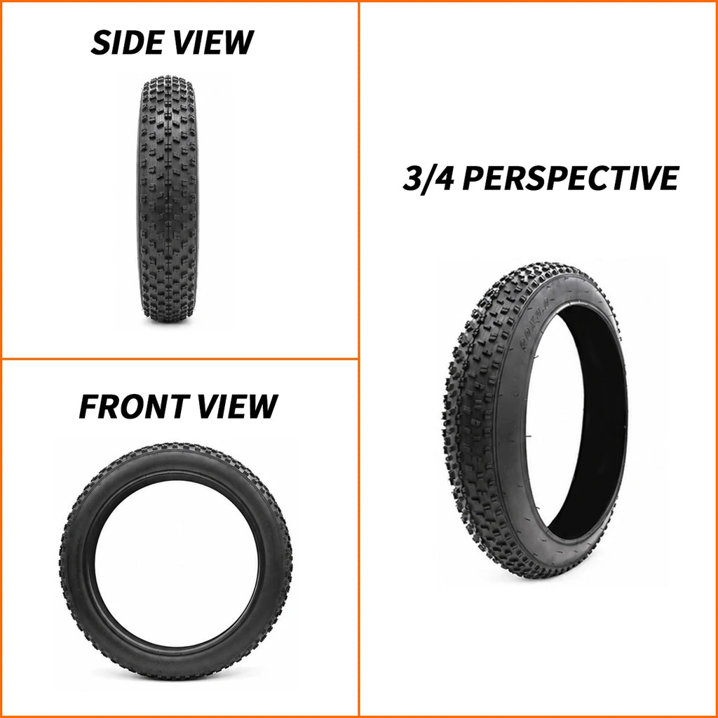 20x4.0 Fat Bike Outer Tire 20 Inch Replacement Tire for Snow Beach Cycling