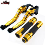 Motorcycle Folding Extendable CNC Moto Adjustable Clutch Brake Levers Handbar End Grips fit For Bajaj Pulsar 200 NS/200 RS/200 A