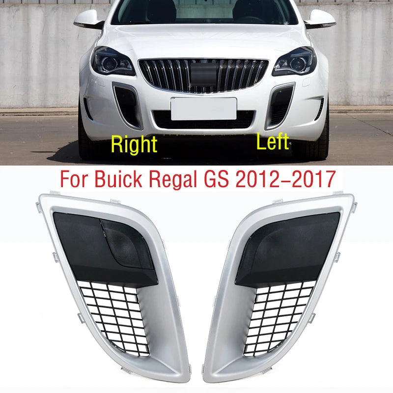 For Buick Regal GS 2012-2017 Car Front Bumper Fog Light Lamp Frame Cover Shell Grille Foglight Foglamp Trim Cap Hood Lid Bezel