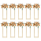 10PCS Flower Stand 80cm/31.49inch Metal Wedding Column Stand Road Floor Vases for Party Birthday Events Home Decor