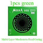 YINHE 955 Green Blue Cured Table Tennis Rubber Long Pimples OX Medium Particles 955 Ping Pong Without Sponge Rubber Anti-spin