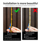 1-10 Channel COB LED Strip Kit - Black PCB, With No-Drill Dimmable Penetrating Board Touch Sensor Switch for Cabinet Background