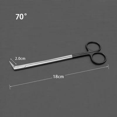 Potts Cut Angle Vascular Scissors Microscopic Coronary Artery Stainless Steel Microscopic Beak Scissors